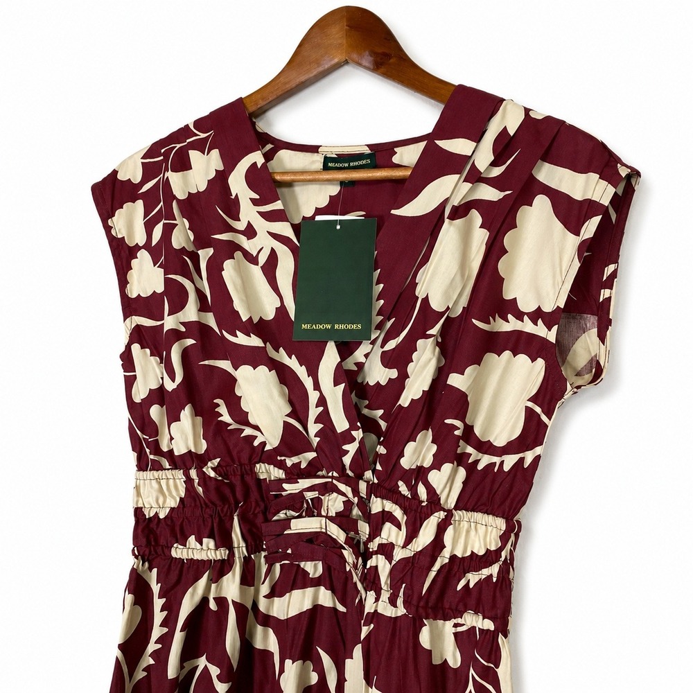 Anthropologie Meadow Rhodes Small Maxi Dress Cottagecore Prairie Coastal Boho - Picture 3 of 7